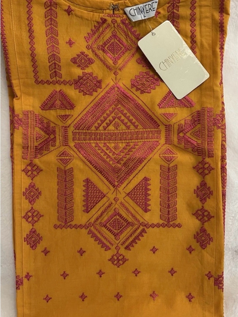 Pakistani embroidered Summer cotton (lown) Shirt.Size Large - Picture 4 of 4
